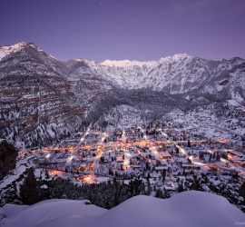 Winter Twilight over Ouray